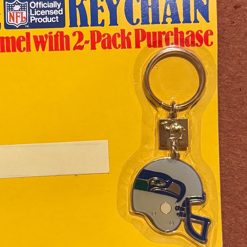 Vintage Seattle Seahawks Camel Keychain 1988 RJR Tobacco